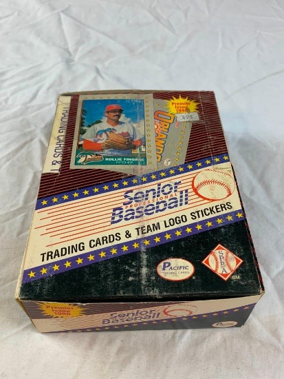 1990 SENIOR BASEBALL Wax Box of 36 Sealed Card Packs
