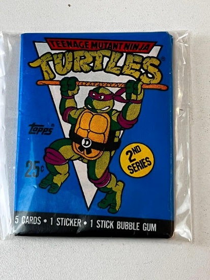 1990 Topps 2nd Series Teenage Mutant Ninja Turtles Wax Pack Sealed