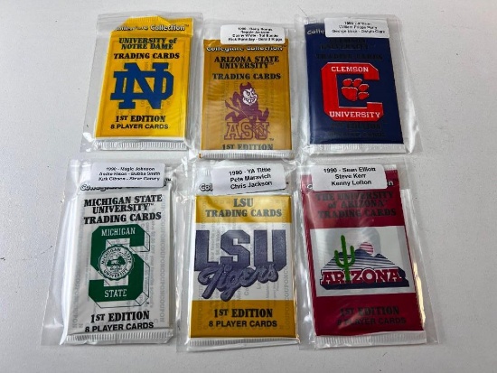 Lot of 6 Collegiate Card Unopen Packs