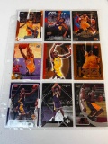 KOBE BRYANT Lot of 9 Basketball Cards