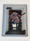 ALEX RODRIGUEZ 2005 Bowman Sterling Baseball GAME USED JERSEY Error Card