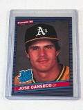 JOSE CANSECO 1986 Donruss Baseball ROOKIE Card