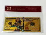 EMMA FROST Marvel 24K Gold Foil NOVELTY Banknote