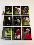 TIGER WOODS Lot of 9 Golf Cards