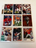 JOHN ELWAY Lot of 9 Football Cards. NM/MINT condition