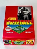 1992 Score Series 2 Baseball Wax Box 36 Sealed Packs Possible Mickey Mantle Auto, Musial