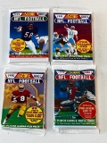 1990-1991 Score Football Cards Lot of 4 Sealed Wax Packs