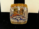 2010 Broncos Peyton Manning World Champions Replica Ring Size 10.5 Brand new
