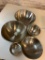 Lot of 5 Metal Bowls In Various Sizes