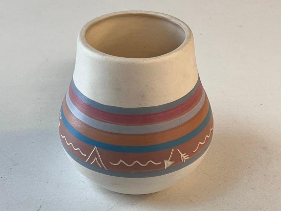 Native American Pottery Vase Signed by Artist