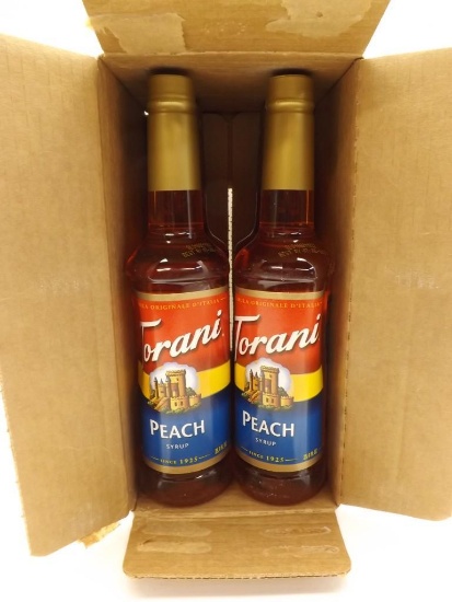 CASE LOT TORINA PEACH SYRUP