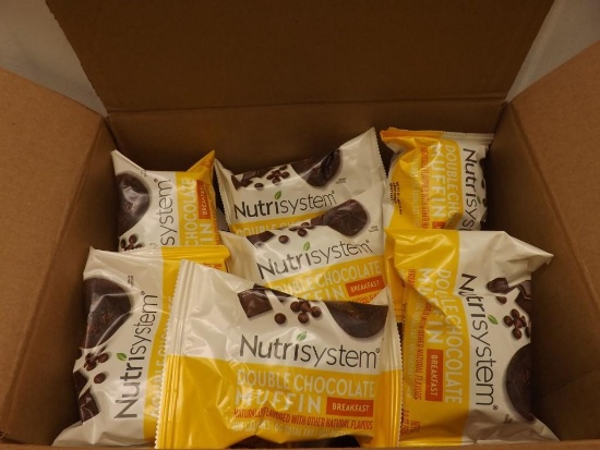 BOX OF 13 NUTRI SYSTEM DOUBLE CHOCOLATE MUFFINS