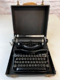 Vintage Remington Rand Model 1 Portable Typewriter with case 1930s