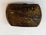 Military SPARROW AIM-7F DEFENSE reliable MISSILE BELT BUCKLE GENERAL DYNAMICS