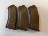 Lot of 3 ProMag AK-47 Magazine 30 rounds tan 7.62x39