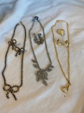 Lot of 3 Misc. Silver-Toned and Gold-Toned Jewelry Sets