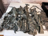 Lot of 6 Fighting Load Carrier, Vests, US Army MOLLE II Digital Camo USGI