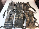 Lot of 6 Molle II Modular Lightweight Load Carrying Hydration System Digital Camouflage