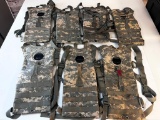 Lot of 7 Molle II Modular Lightweight Load Carrying Hydration System Digital Camouflage