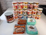 Lot of Augason Farms Emergency Food Storage Supply-Fruit, Ceral, Chili, Rice and more