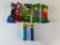 THE SIMPSONS Set of 5 PEZ Candy Dispensers NEW plus extra Homer and Maggie