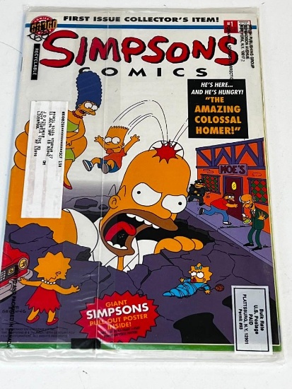 SIMPSONS COMICS #1 and ITCHY & SCRATCHY 1 Bongo Comics 2 Pack SEALED