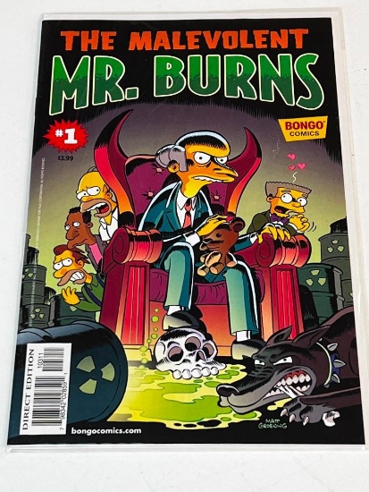 The Malevolent MR. BURNS Bongo Comics #1 Direct Edition