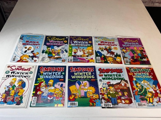 THE SIMPSONS Winter Wingding Bongo Comics Complete Series Set 1-10