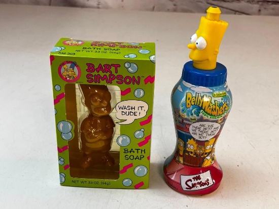 BART SIMPSON Bath Soap NEW Plus Empty Bart Simpson Bellywashers Bottle