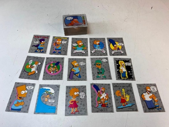 1990 Topps THE SIMPSONS Complete 88 Card Set plus 16 Stickers