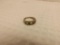 9.25 silver ring TW 4.1 grams missing one stone size 6 3/4