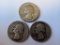 Lot of 3 US Silver Quarters 25 Cent Coins 90% Silver; 1947-D, 1941, 1946