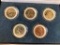 America's First Circulating Commemorative Quarter Collection 5 Bicentennial Quarters 2 ea 40% Silver