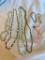 Lot of 5 Misc. Beaded Costume Necklaces and 2 Matching Beaded Bracelets