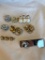 Lot of 8 Misc. Gold-Toned and Silver-Toned Costume Brooches and Pins