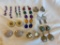 Lot of 9 Pairs of Misc. Pierced and Clip-On Costume Earrings