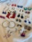 Lot of 21 Misc. Pairs of Pierced Costume Earrings