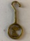 Vintage Brass Hanker with Dog Figure