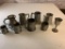 Lot of Vintage German Pewter Beer Steins Mugs