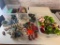 2 Bins Lot of Christmas Decor-ornaments, Christmas Houses and much more