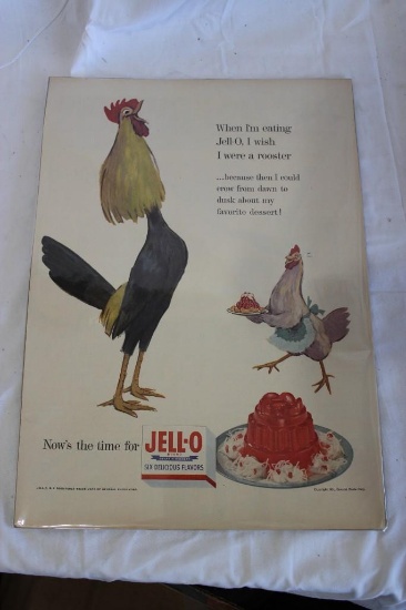 1954 Jello Advertisement Bagged And Boarded