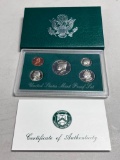 1994 United States Mint Proof Set 5 Coins with sleeve