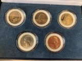 America's First Circulating Commemorative Quarter Collection 5 Bicentennial Quarters 2 ea 40% Silver