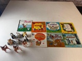 Lot of Walt Disney Books and Figures- Bambi, Dumbo, Jungle Book and others