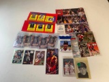 Lot of misc Sport Cards with Promo Sheets and a Original 1965 Beatles Card