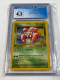 1999 Pokemon PARAS Jungle 1st Edition Card Graded 4.5 VG.EX+ by CGC