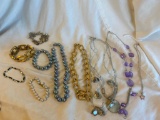 Lot of 5 Misc. Costume Necklaces and 5 Misc. Costume Bracelets