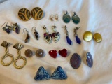 Lot of 13 Pairs of Misc. Pierced Costume Earrings