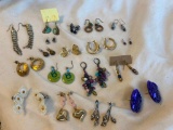 Lot of 18 Misc. Pairs of Pierced Costume Earrings