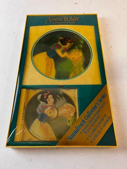 Walt Disney's Snow White Soundtrack Collector's Series CD & Lenticular Art COA NEW